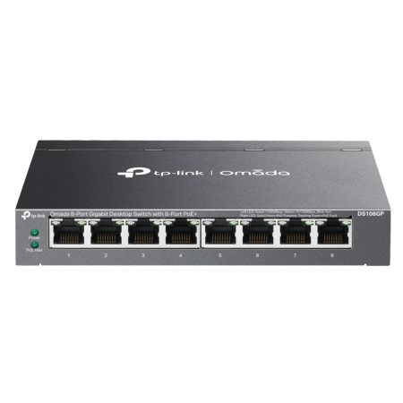 TP-Link DS108GP Omada Switch 8x10/100/1000 with 8-Port PoE+